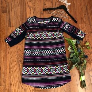 BeBop Small Dress 3/4 Sleeve Retro Keyhole Back